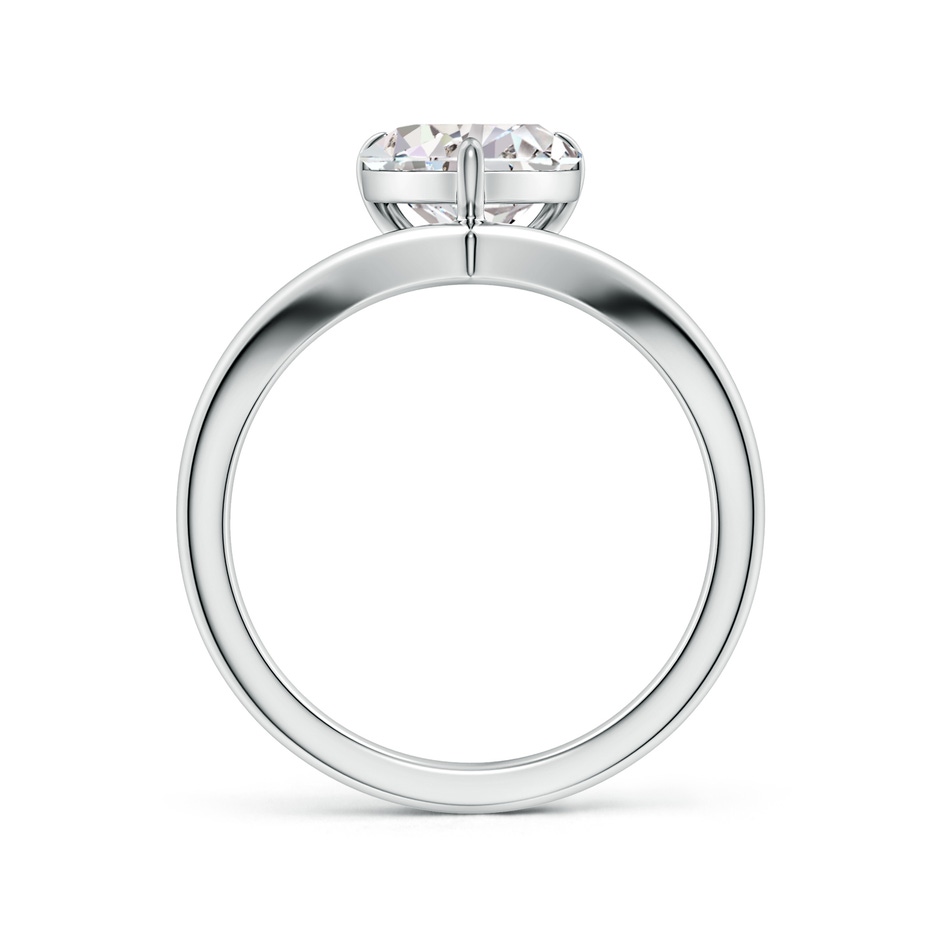 12x8mm IJI1I2 Solitaire Pear Diamond V-Shaped Engagement Ring in White Gold side 199