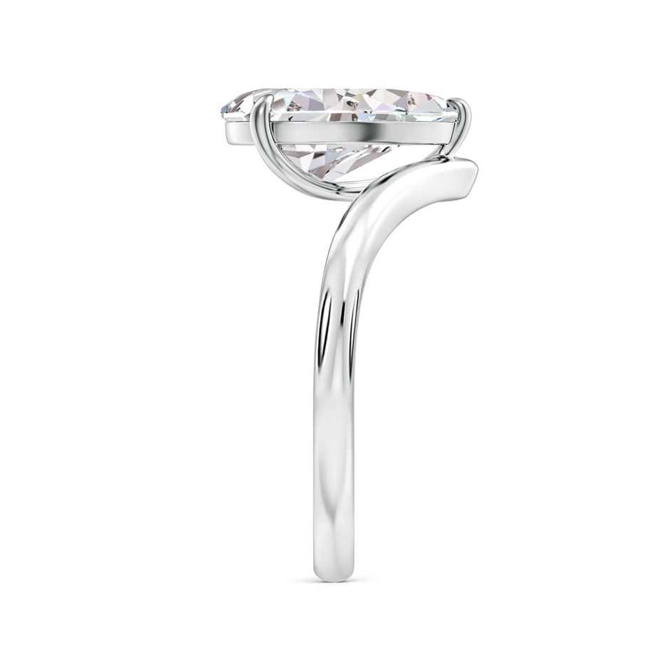 12x8mm IJI1I2 Solitaire Pear Diamond V-Shaped Engagement Ring in White Gold side 299