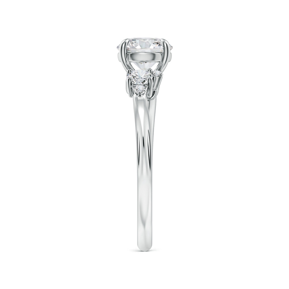 6.4mm HSI2 Round Diamond Engagement Ring with Multi-Shape Accents in P950 Platinum side 299