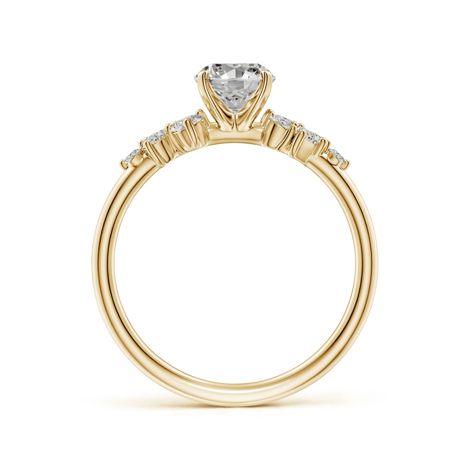 7.7x5.7mm KI3 Oval Diamond Engagement Ring with Multi-Shape Accents in Yellow Gold side 199