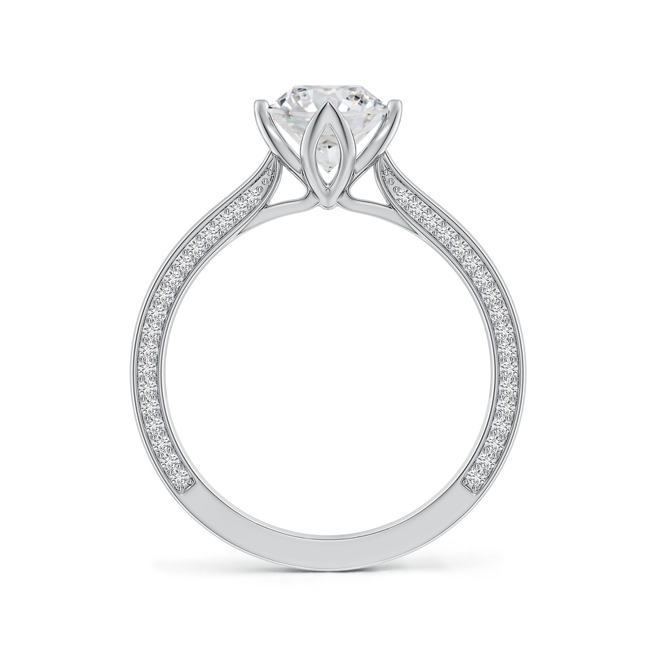 6.5mm HSI2 Round Diamond Engagement Ring with Hidden Accents in White Gold side 199