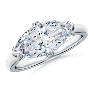 14x7mm HSI2 East-West Marquise Diamond Solitaire Engagement Ring in White Gold