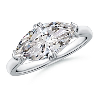 14x7mm IJI1I2 East-West Marquise Diamond Solitaire Engagement Ring in P950 Platinum