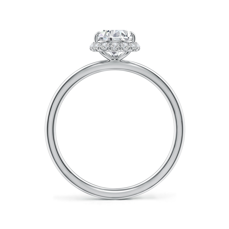 9x5.5mm HSI2 Pear Diamond Engagement Ring with Angled Halo in White Gold side 199