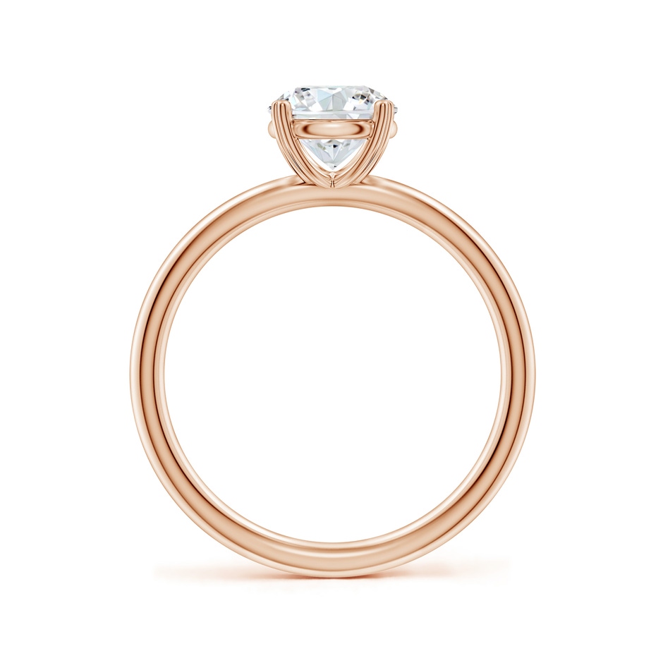 6.4mm GVS2 Round Diamond Solitaire Engagement Ring with Heart-Shaped Prongs in Rose Gold side 199