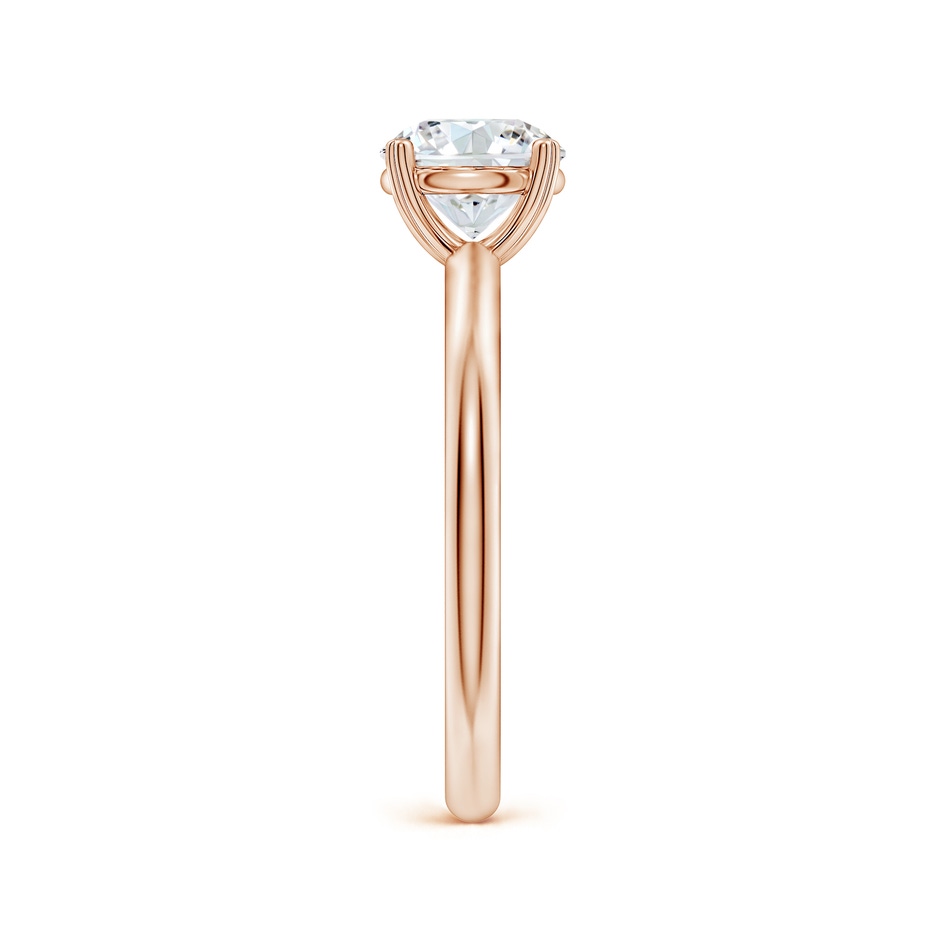 6.4mm GVS2 Round Diamond Solitaire Engagement Ring with Heart-Shaped Prongs in Rose Gold side 299