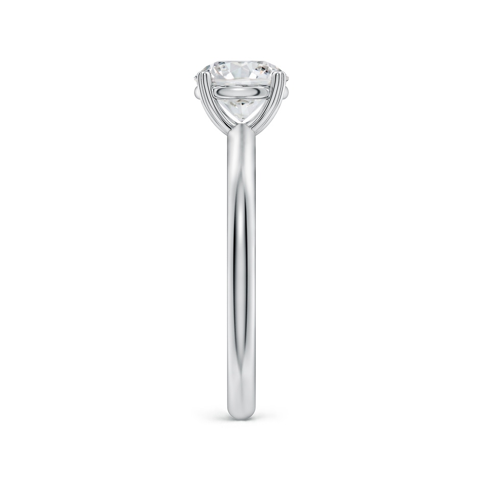 6.4mm HSI2 Round Diamond Solitaire Engagement Ring with Heart-Shaped Prongs in White Gold side 299