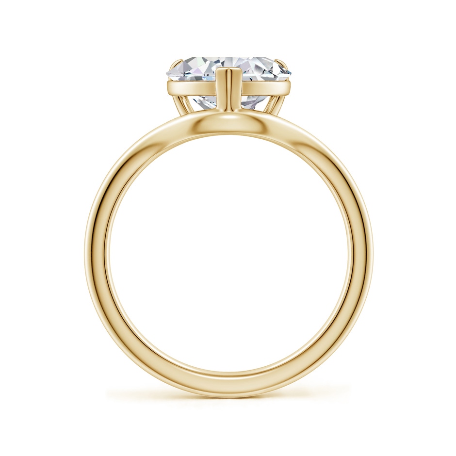 9mm HSI2 Solitaire Heart-Shaped Diamond Curved Shank Engagement Ring in Yellow Gold side 199