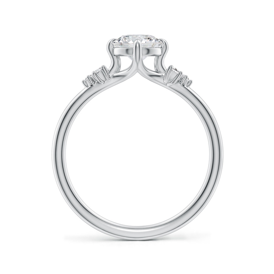 6mm HSI2 Round Diamond Engagement Ring with Mixed Cut Accents in White Gold side 199