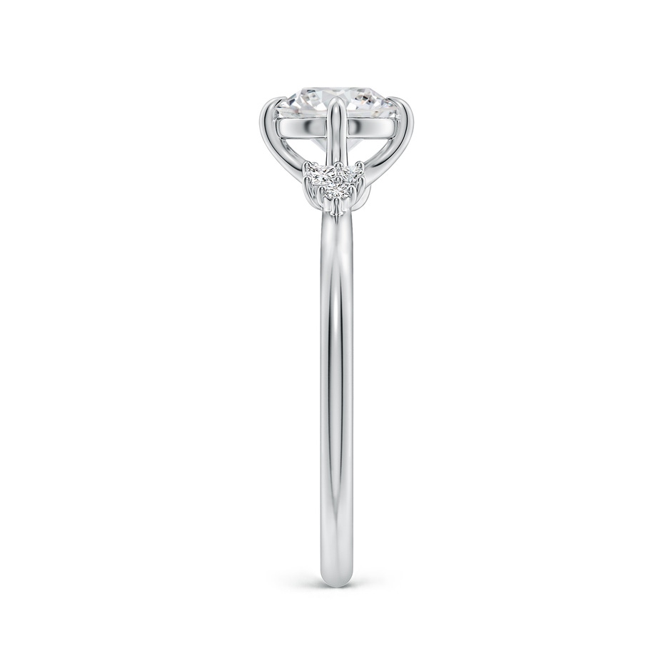 6mm HSI2 Round Diamond Engagement Ring with Mixed Cut Accents in White Gold side 299
