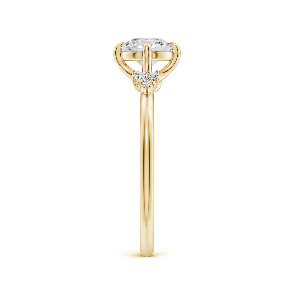 6mm HSI2 Round Diamond Engagement Ring with Mixed Cut Accents in Yellow Gold side 299