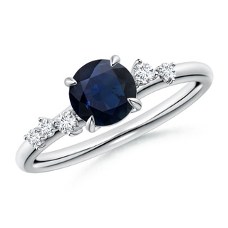 Round A Blue Sapphire