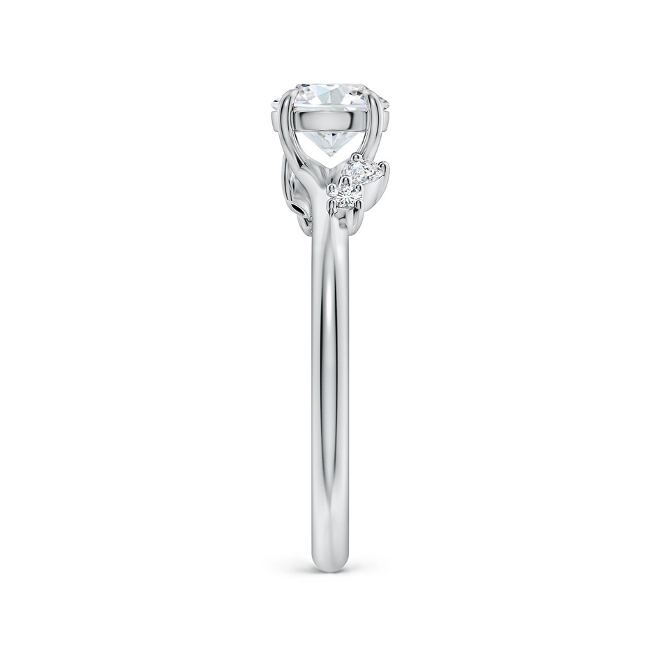 6mm GVS2 Round Diamond Engagement Ring with Mixed-Shaped Accents in White Gold side 299