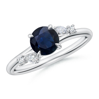 Round A Blue Sapphire