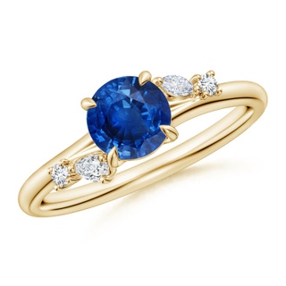 Round AAA Blue Sapphire