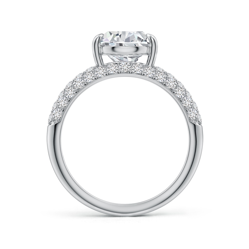 12x8mm HSI2 Off-Centered Pear Diamond Engagement Ring in White Gold - side 199