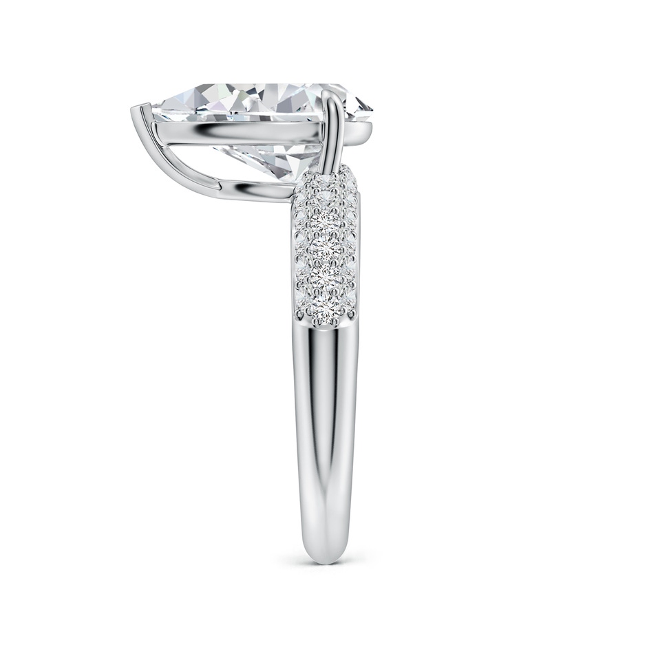 12x8mm HSI2 Off-Centered Pear Diamond Engagement Ring in White Gold side 299