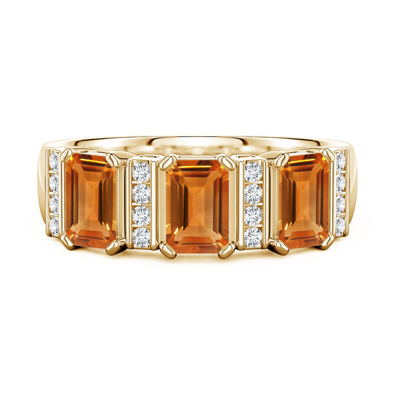 Buy Citrine Stackable Rings in UK | Angara