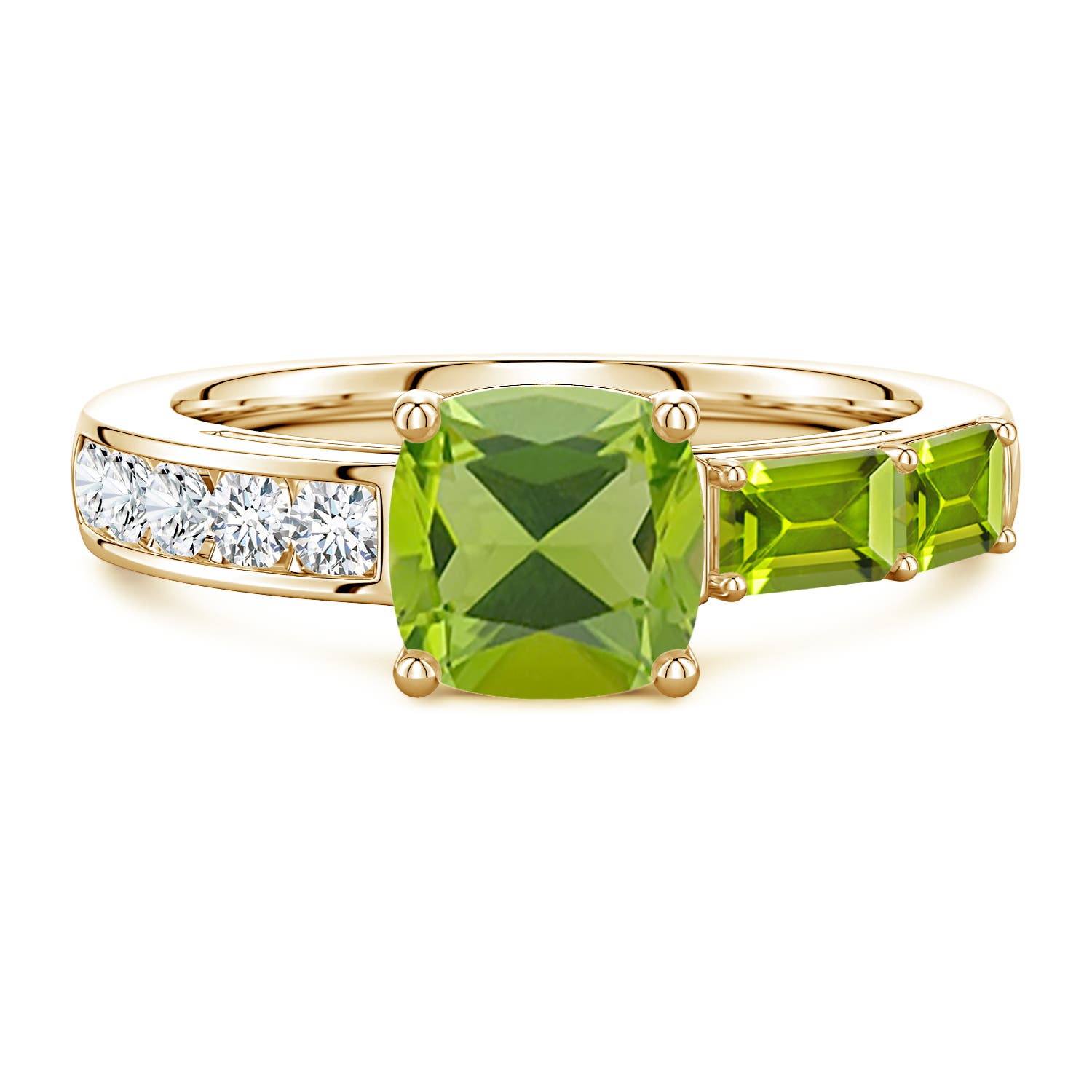 Shop Peridot Stackable Rings for Women | Angara