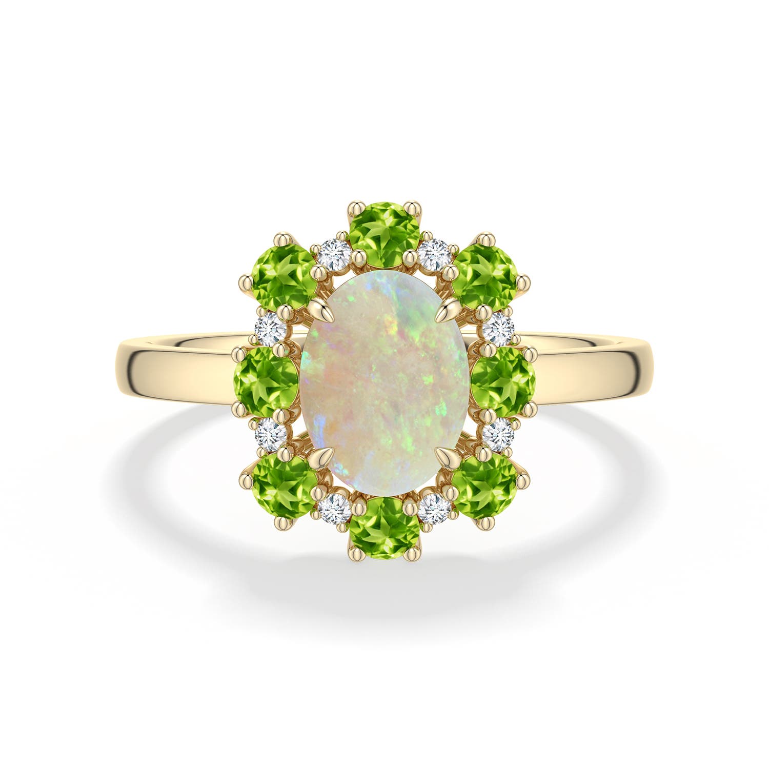 Halo Gemstone Rings