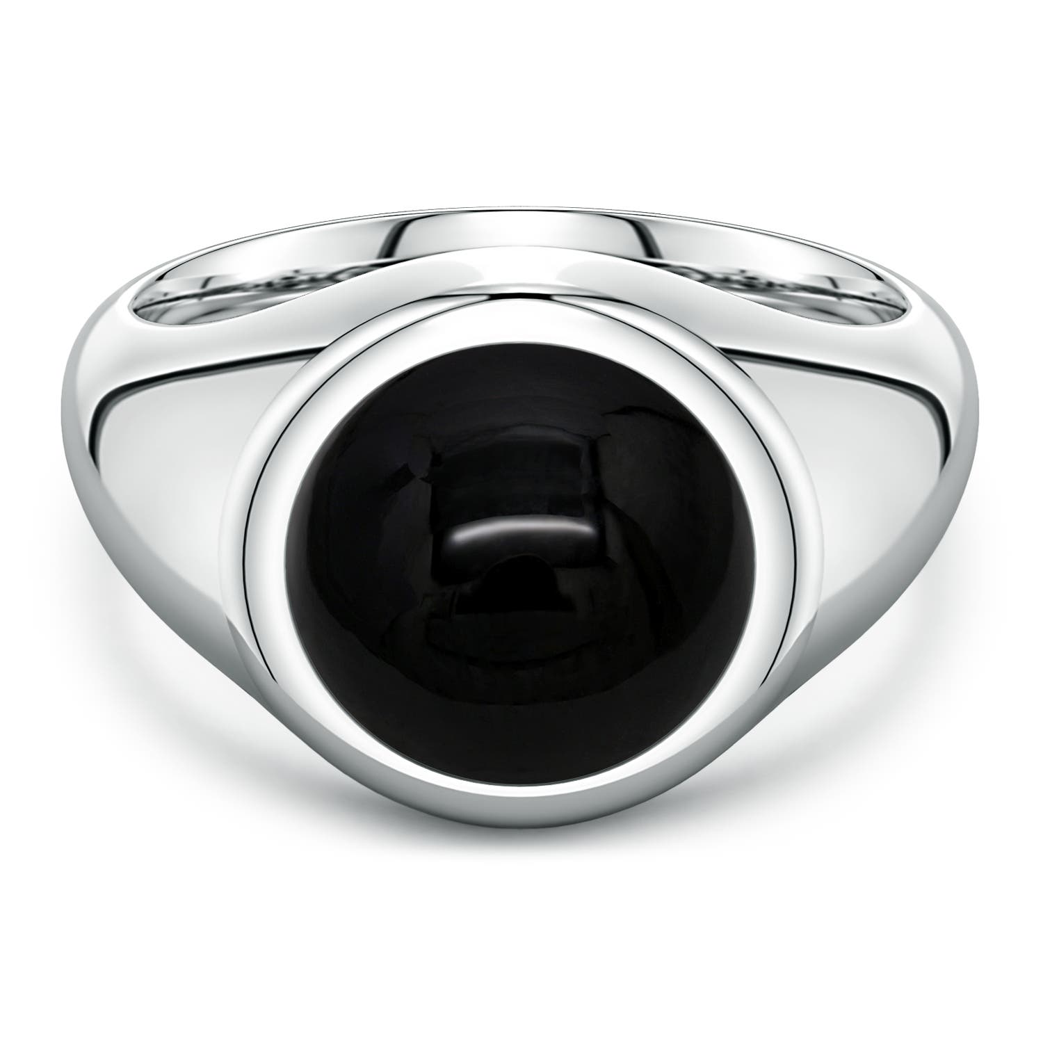 Oval Black Onyx Men's Signet Ring
