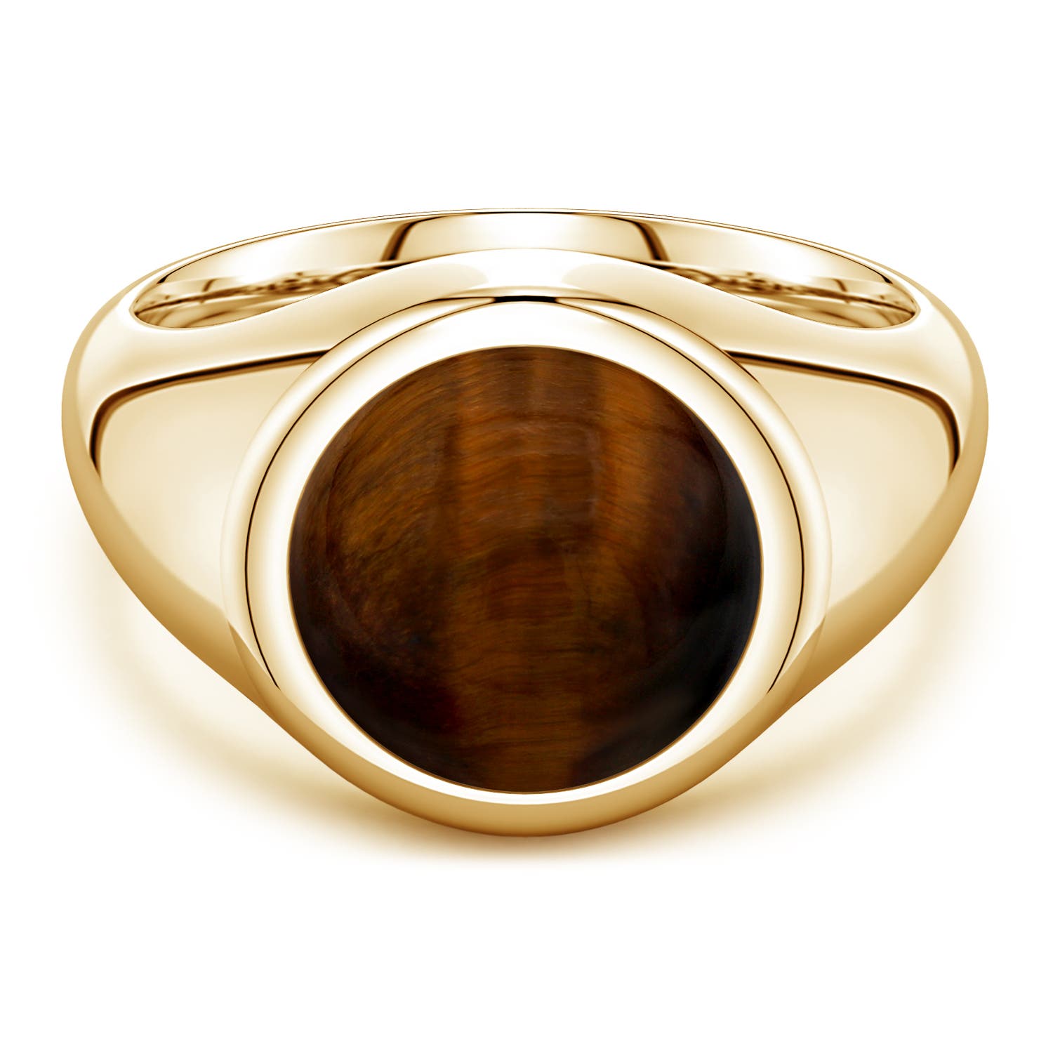 Oval Tiger's Eye Men's Signet Ring