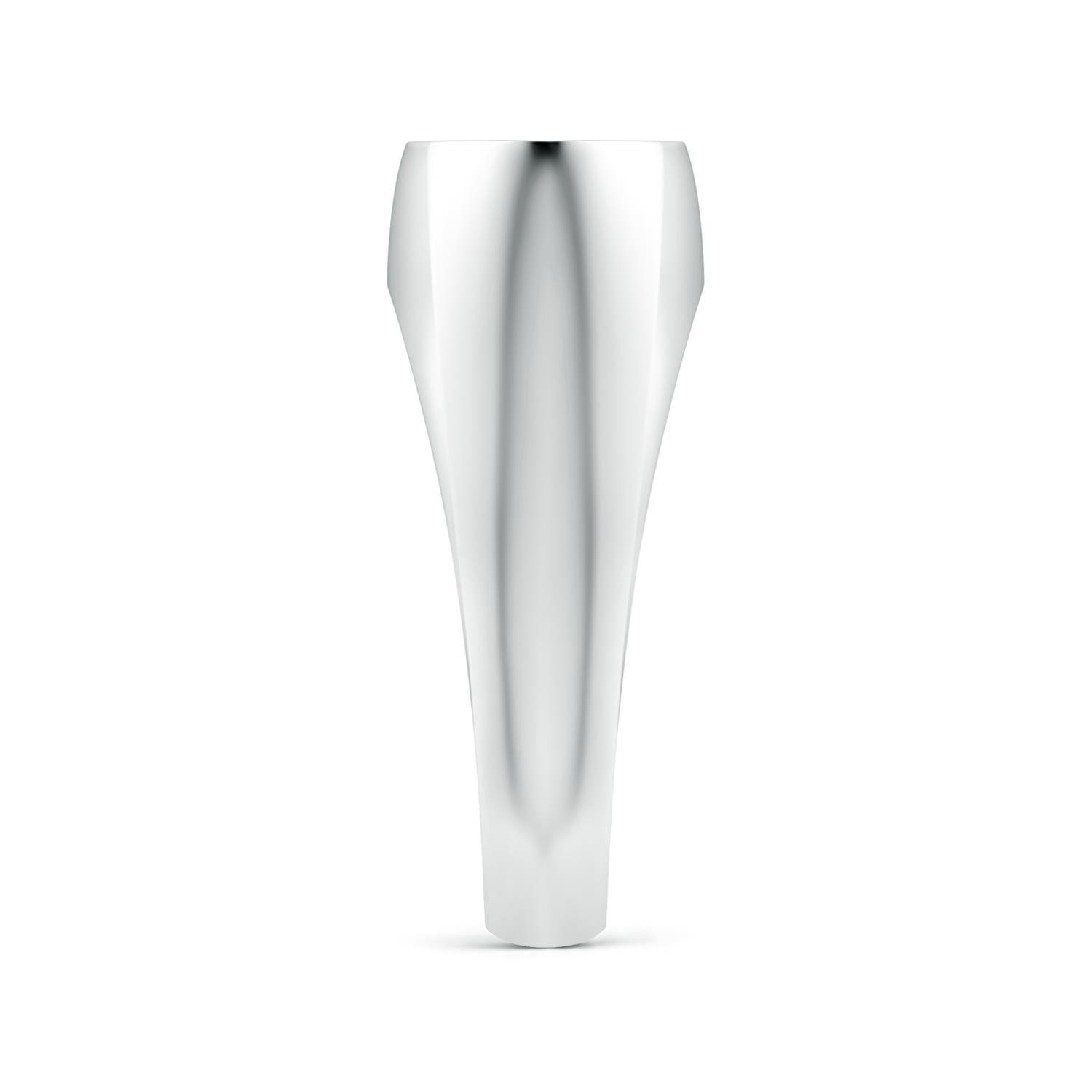 9x7mm AAA East-West Oval Lapis Lazuli Men's Signet Ring in S999 Silver - side 3