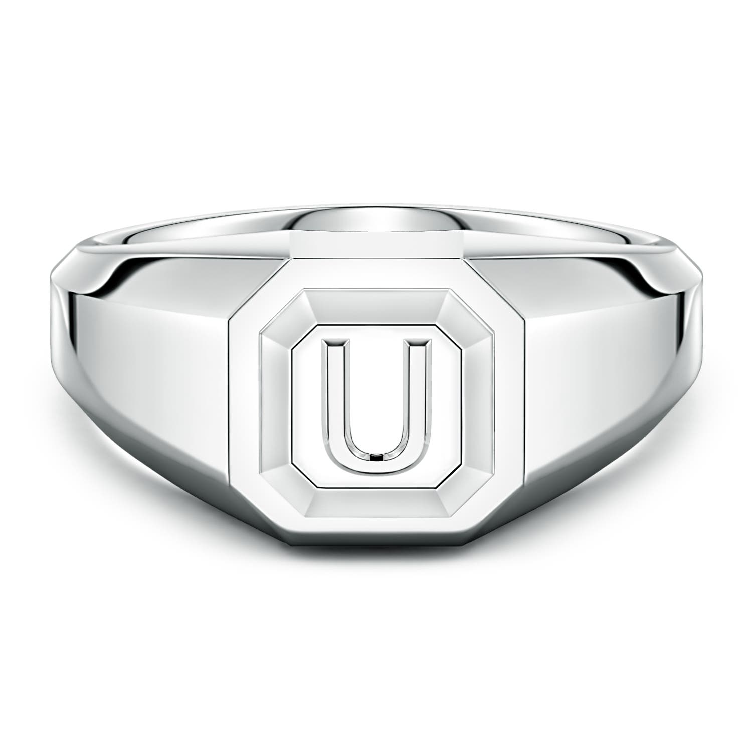 Men's Capital 'Z' Octagon Signet Ring