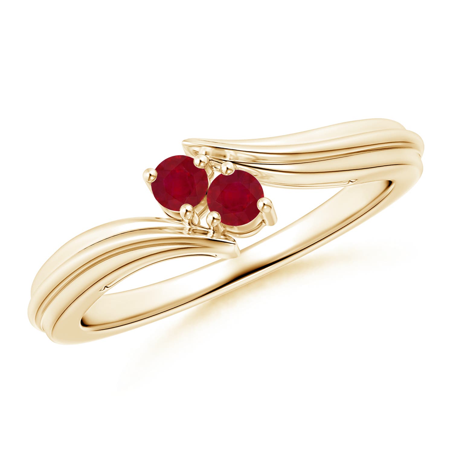 AA - Ruby / 0.2 CT / 14 KT Yellow Gold