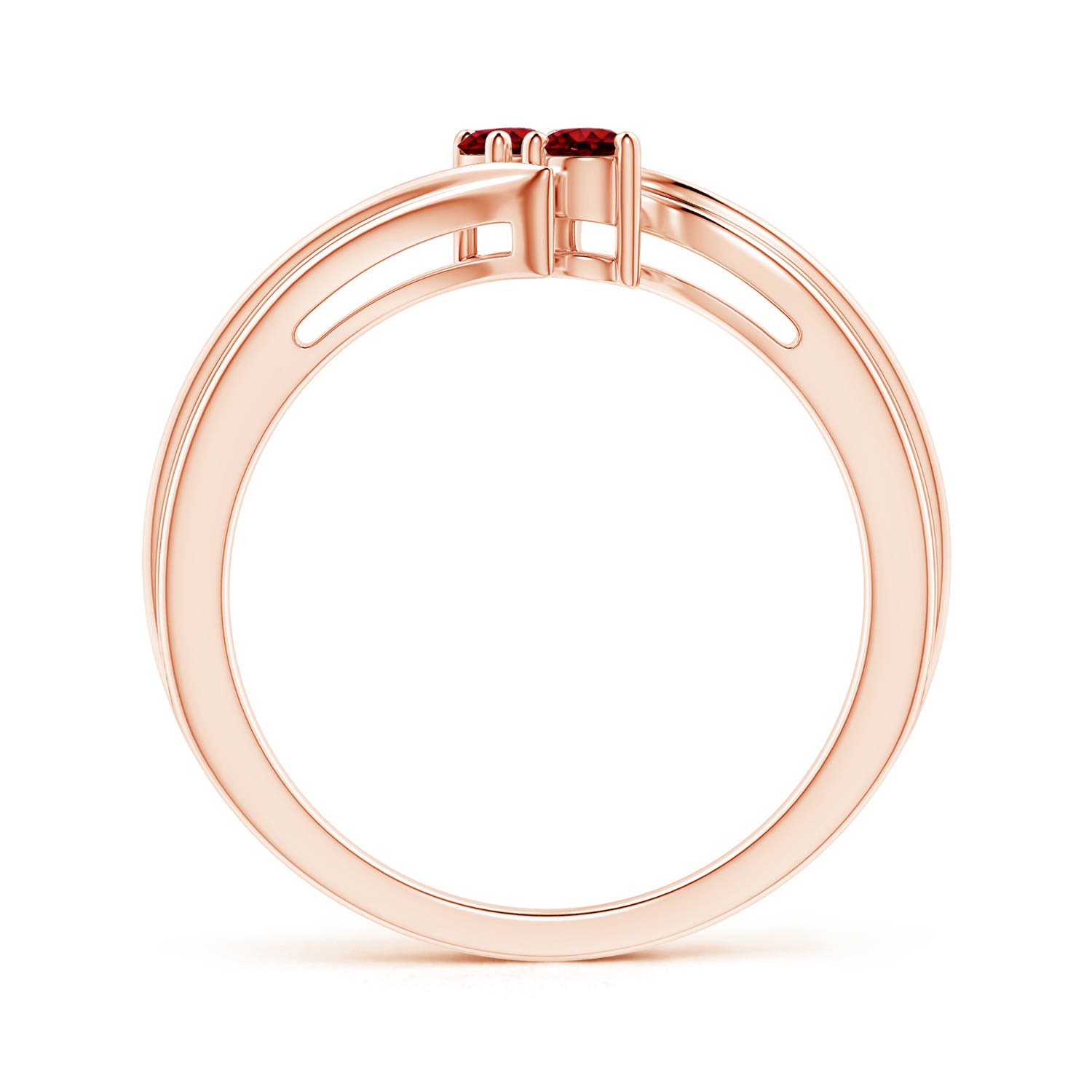 AAAA - Ruby / 0.2 CT / 14 KT Rose Gold