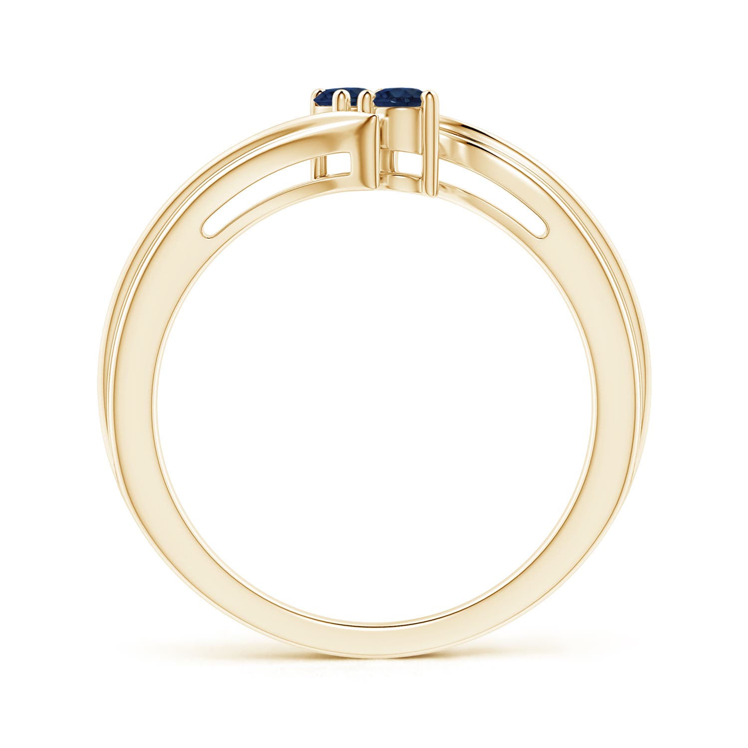 AA - Blue Sapphire / 0.2 CT / 14 KT Yellow Gold