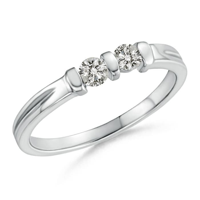 K, I3 / 0.21 CT / 14 KT White Gold