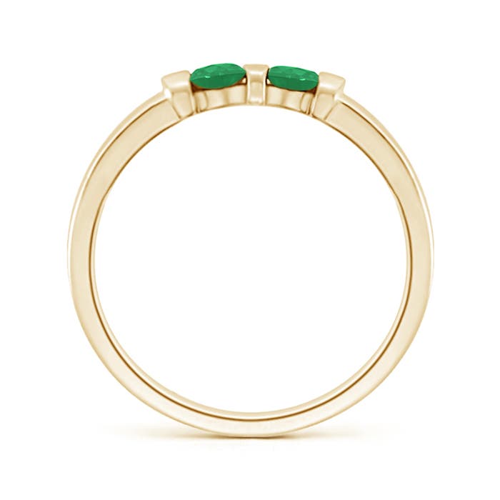 A - Emerald / 0.2 CT / 14 KT Yellow Gold