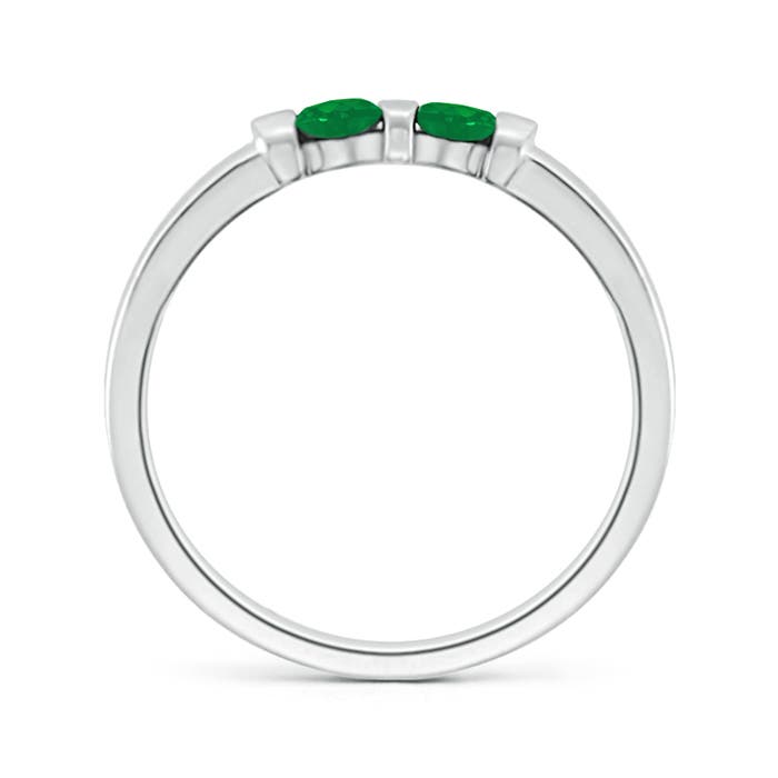 AA - Emerald / 0.2 CT / 14 KT White Gold