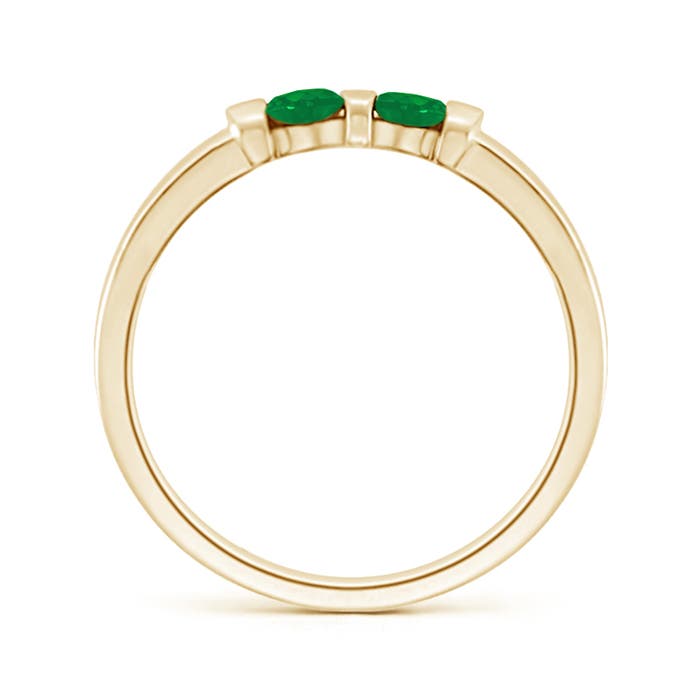 AA - Emerald / 0.2 CT / 14 KT Yellow Gold