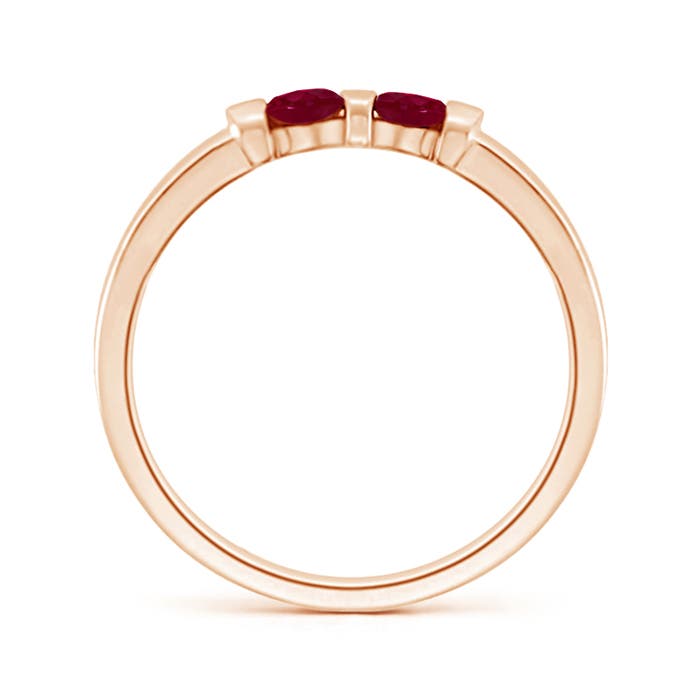 A - Ruby / 0.3 CT / 14 KT Rose Gold