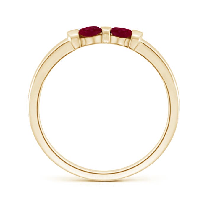 A - Ruby / 0.3 CT / 14 KT Yellow Gold