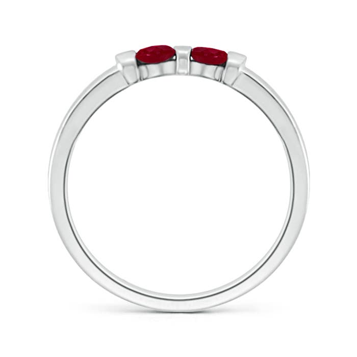 AA - Ruby / 0.3 CT / 14 KT White Gold