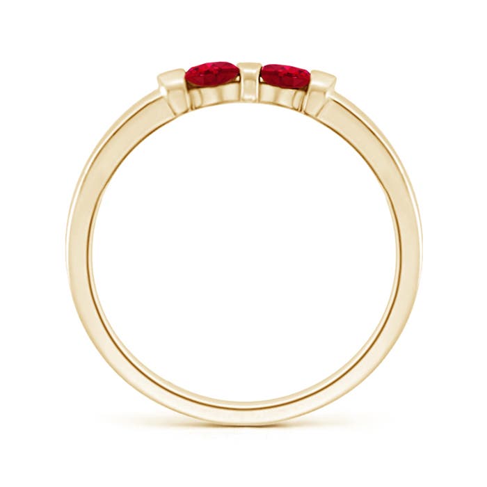 AAA - Ruby / 0.3 CT / 14 KT Yellow Gold