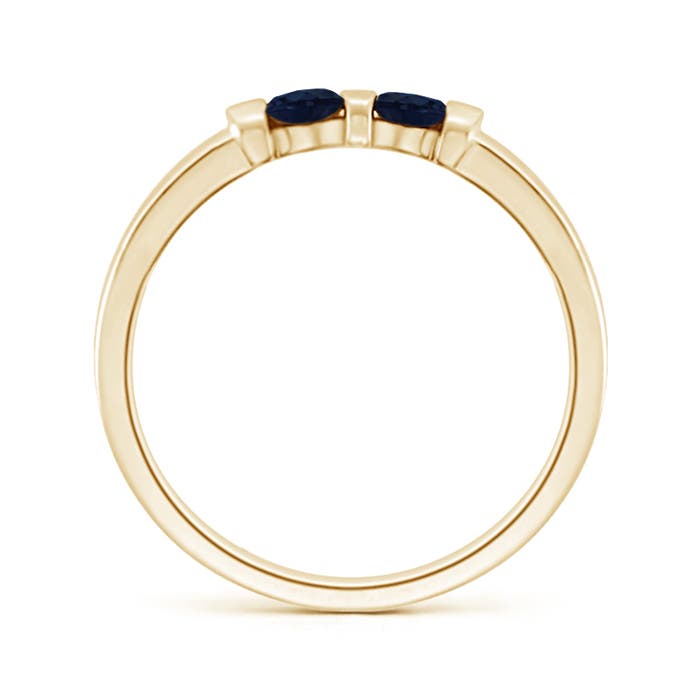 A - Blue Sapphire / 0.28 CT / 14 KT Yellow Gold