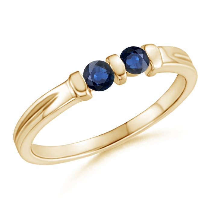 AA - Blue Sapphire / 0.28 CT / 14 KT Yellow Gold