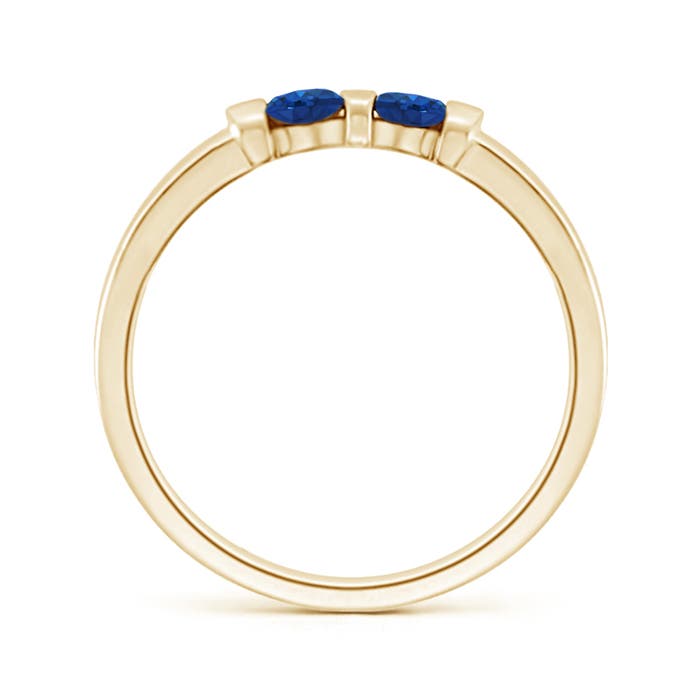 AAA - Blue Sapphire / 0.28 CT / 14 KT Yellow Gold