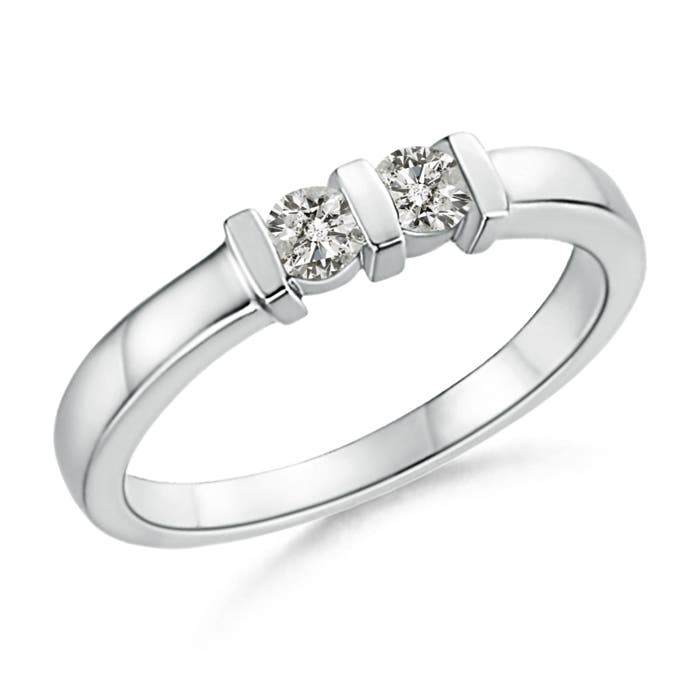 K, I3 / 0.21 CT / 14 KT White Gold