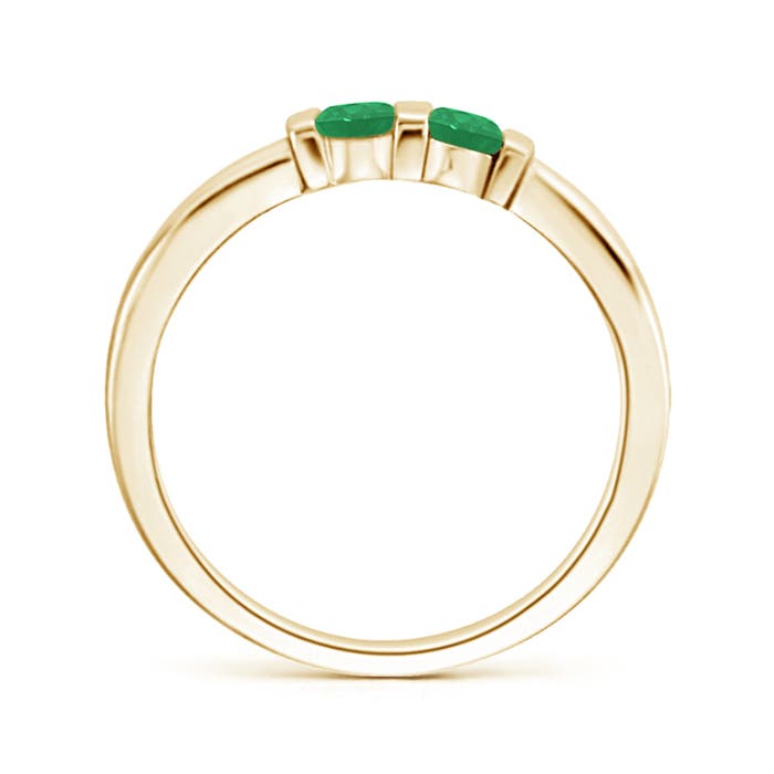 A - Emerald / 0.2 CT / 14 KT Yellow Gold