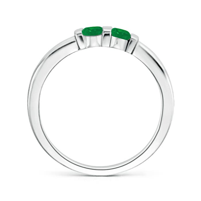 AA - Emerald / 0.2 CT / 14 KT White Gold