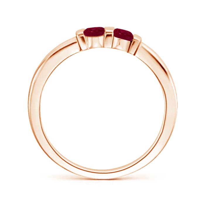 A - Ruby / 0.3 CT / 14 KT Rose Gold