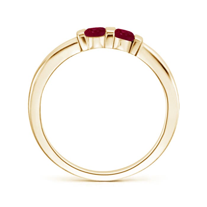 A - Ruby / 0.3 CT / 14 KT Yellow Gold