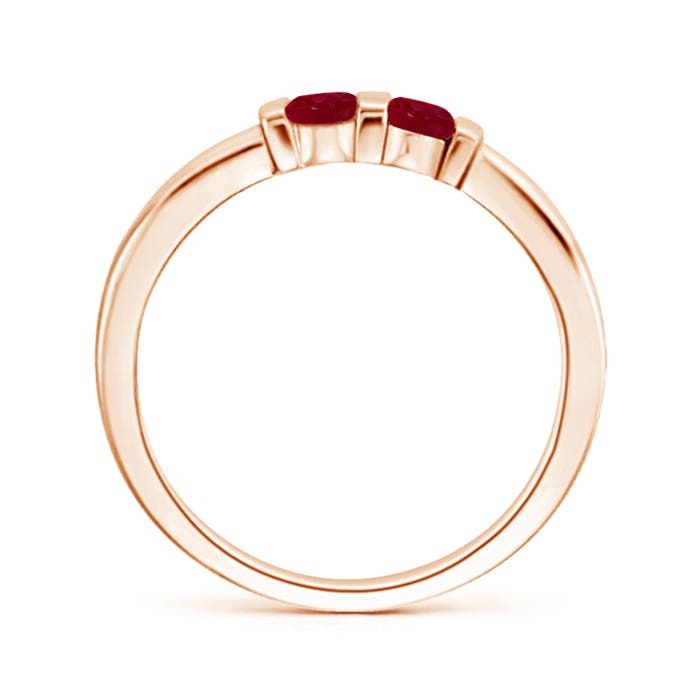 AA - Ruby / 0.3 CT / 14 KT Rose Gold