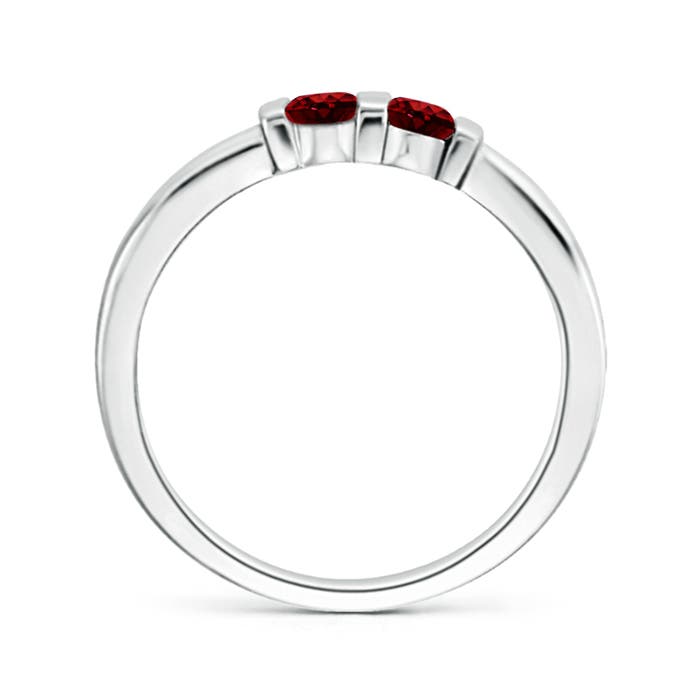 AAAA - Ruby / 0.3 CT / 14 KT White Gold