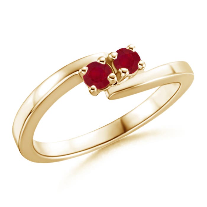 AA - Ruby / 0.3 CT / 14 KT Yellow Gold